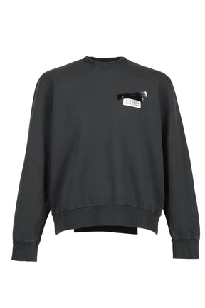 SWEATSHIRT / WASHED BLK