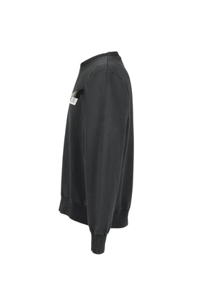 SWEATSHIRT / WASHED BLK