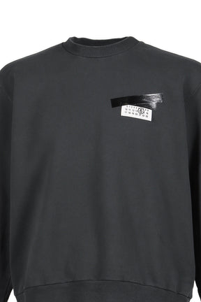 SWEATSHIRT / WASHED BLK