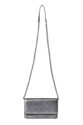 WALLET ON CHAIN MEDIUM / METALLIC GRY