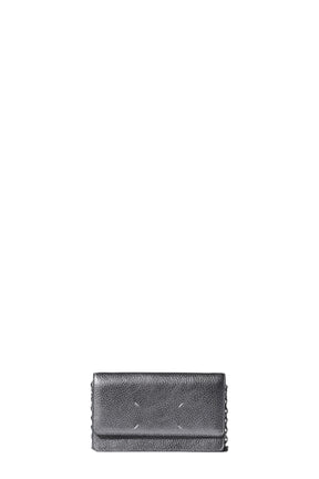 WALLET ON CHAIN MEDIUM / METALLIC GRY