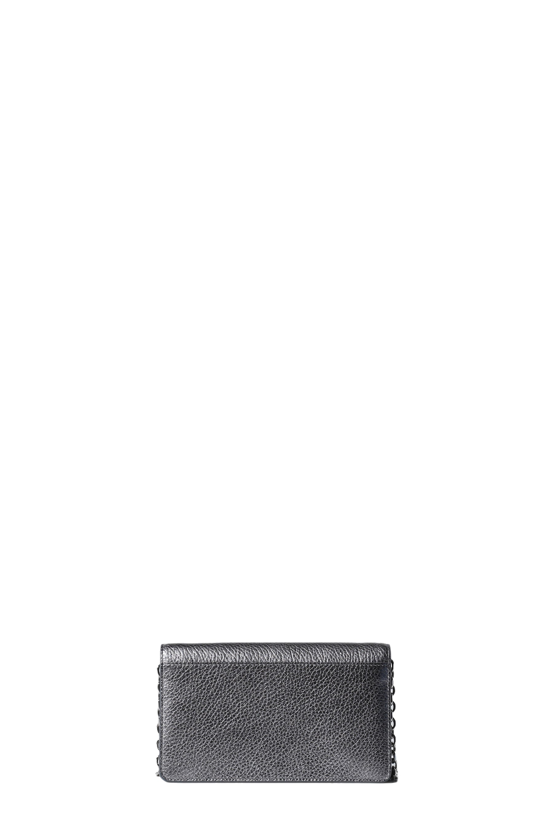 WALLET ON CHAIN MEDIUM / METALLIC GRY