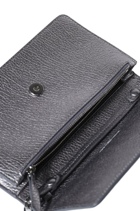 WALLET ON CHAIN MEDIUM / METALLIC GRY