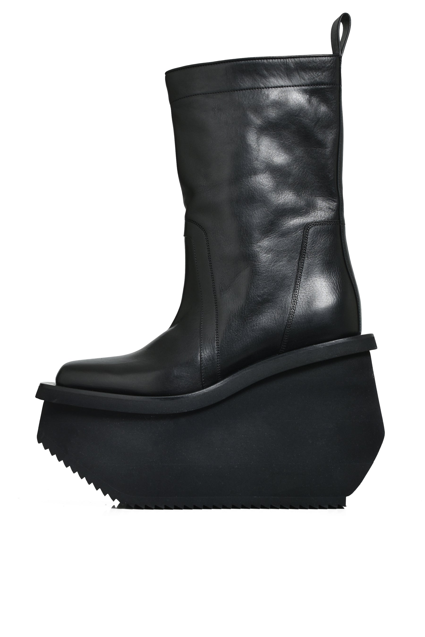 Rick Owens FW25 Factory Boots Black Nubian - Main Image