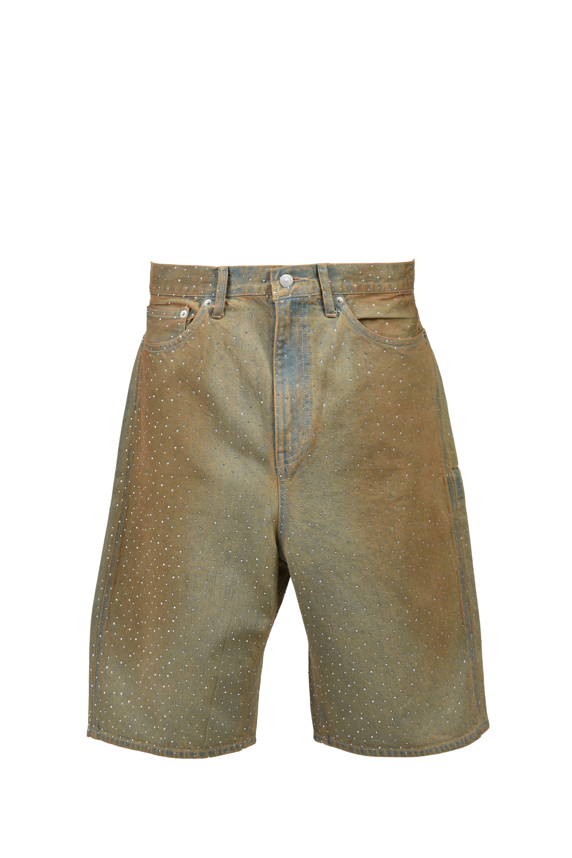 RHINESTONE DENIM SHORTS / IND