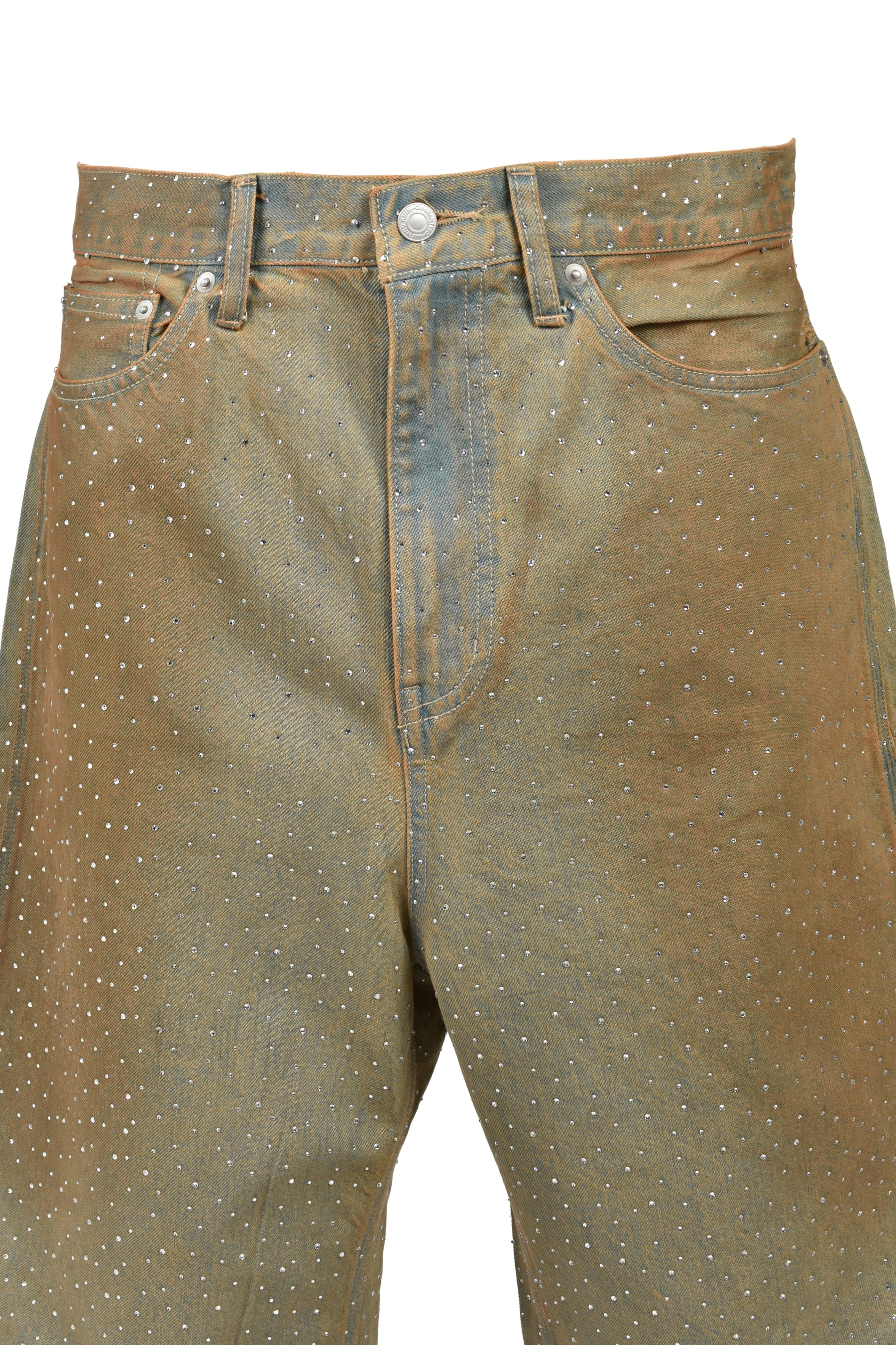 RHINESTONE DENIM SHORTS / IND