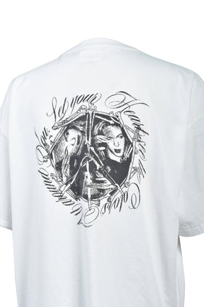 “SWEET SMILE” TEE T/C / WHT