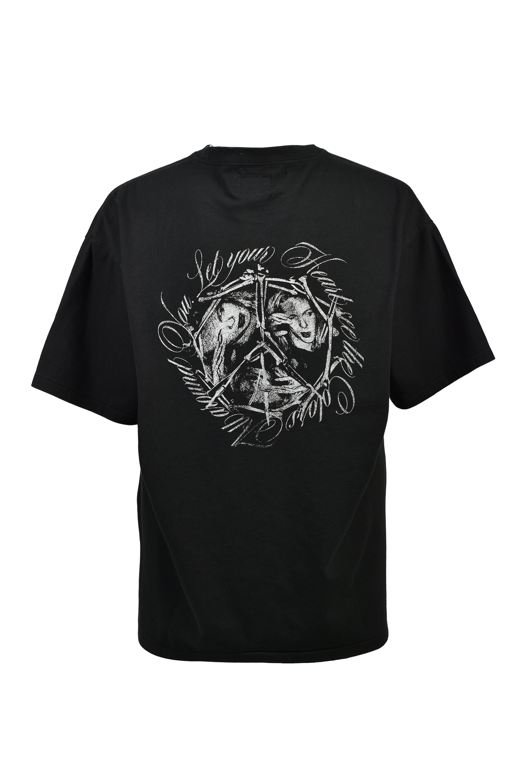 “SWEET SMILE” TEE T/C / BLK