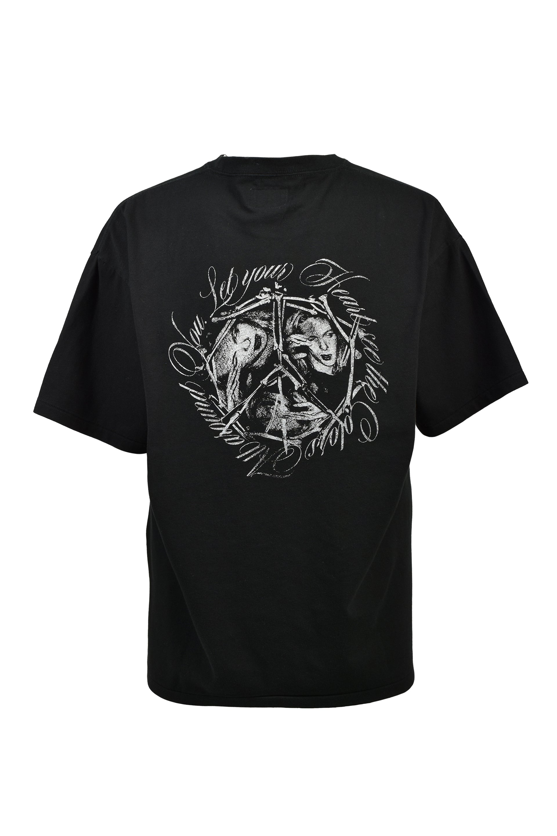 “SWEET SMILE” TEE T/C / BLK