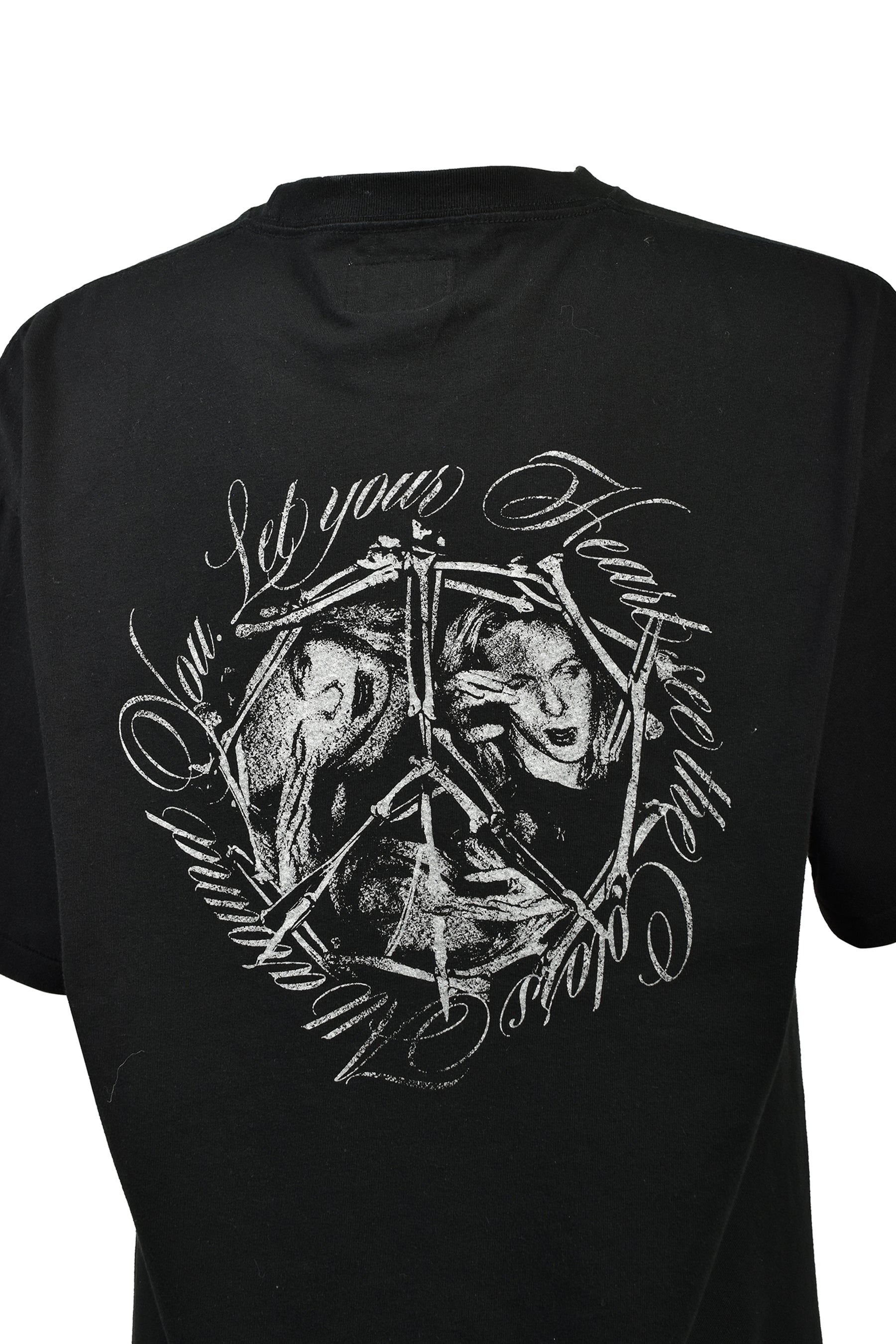 “SWEET SMILE” TEE T/C / BLK