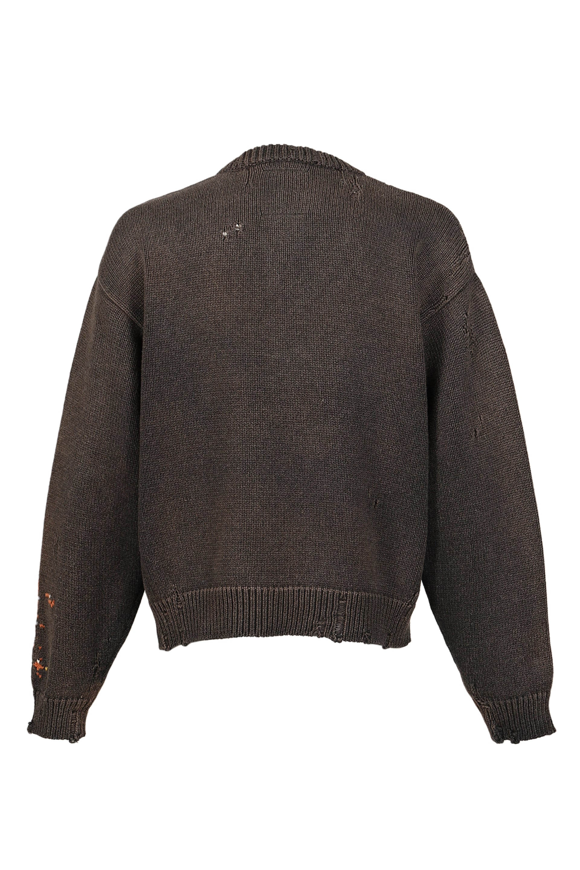 GRAPE JACQUARD KNIT PULLOVER / BLK