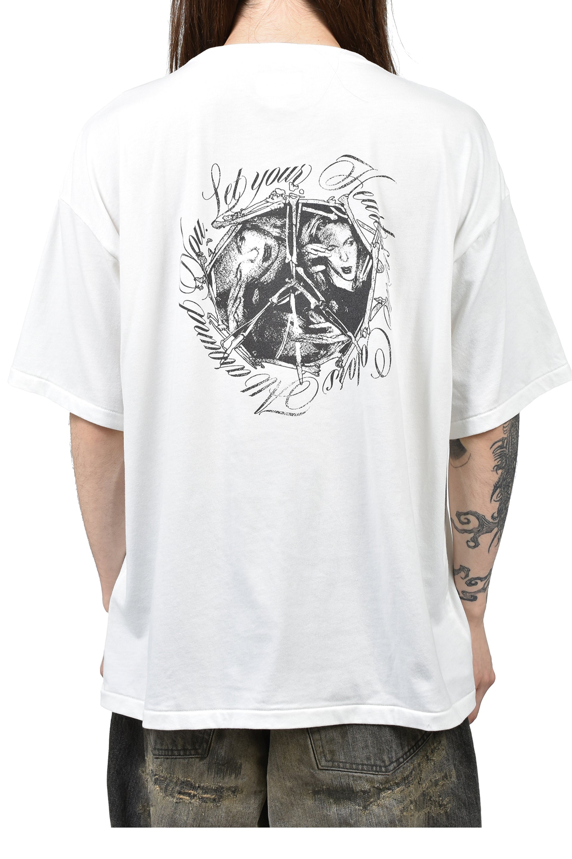 “SWEET SMILE” TEE T/C / WHT