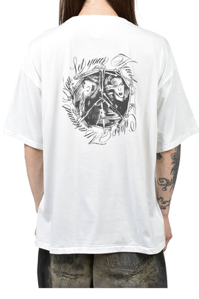 “SWEET SMILE” TEE T/C / WHT