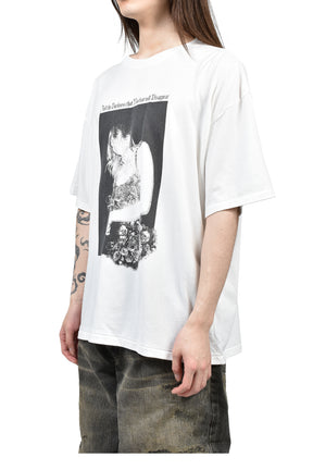 “SWEET SMILE” TEE T/C / WHT