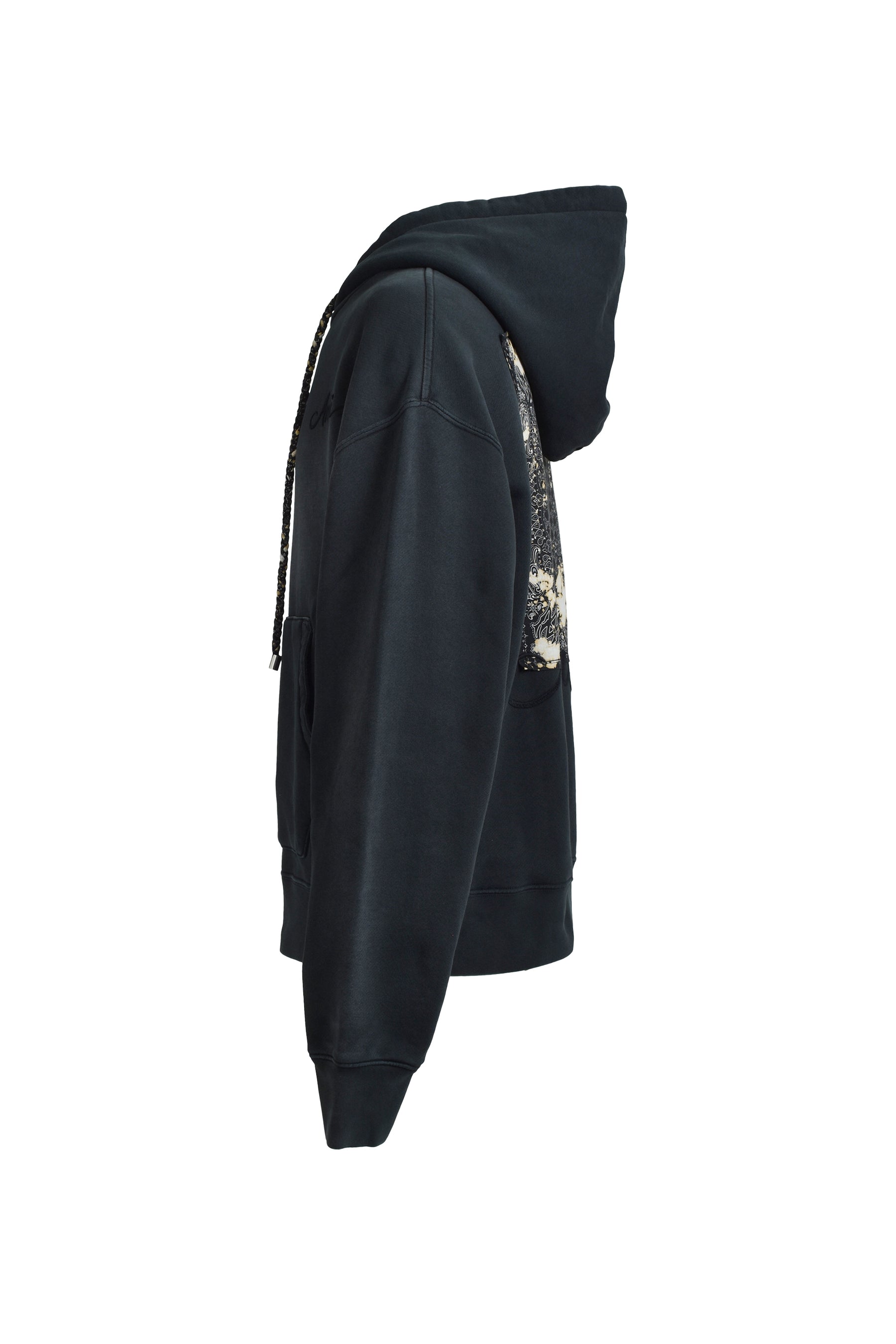 AMIRI アミリ FW25 BLEACH BANDANA OS HOODIE / BLK - NUBIAN