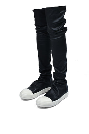 HIGH STOCKING SNEAKS / BLK MILK