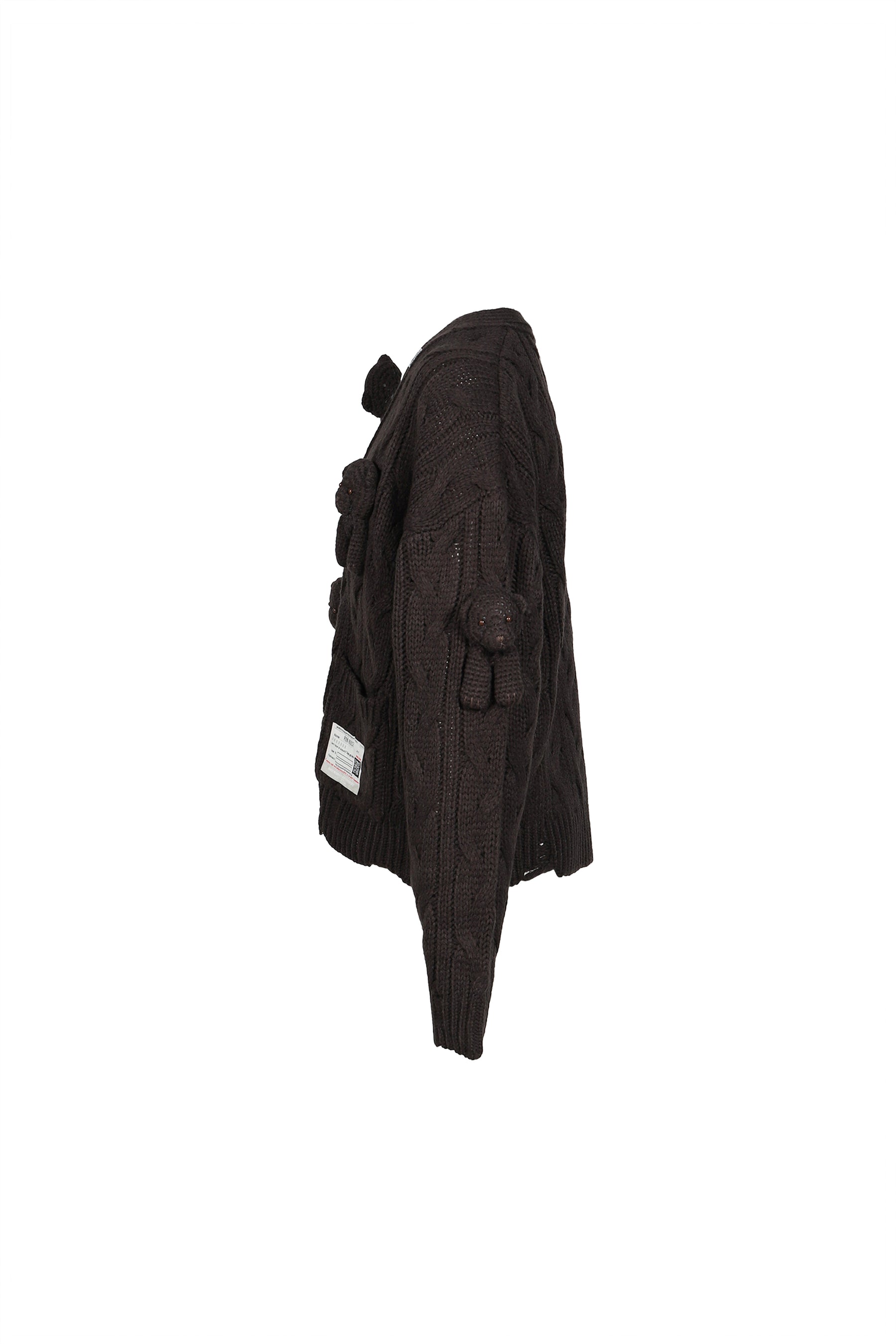 PINK HOUSE BEARS KNIT CARDIGAN / BLK