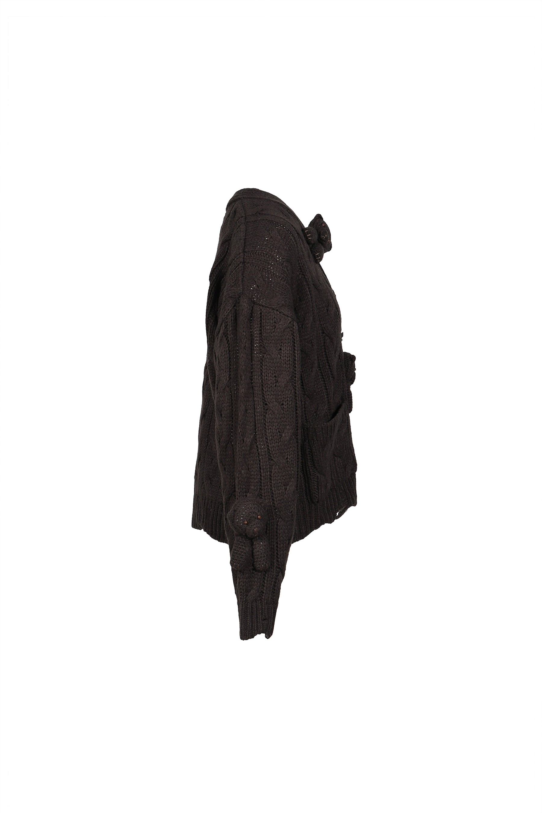 PINK HOUSE BEARS KNIT CARDIGAN / BLK