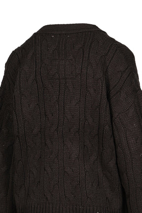 PINK HOUSE BEARS KNIT CARDIGAN / BLK