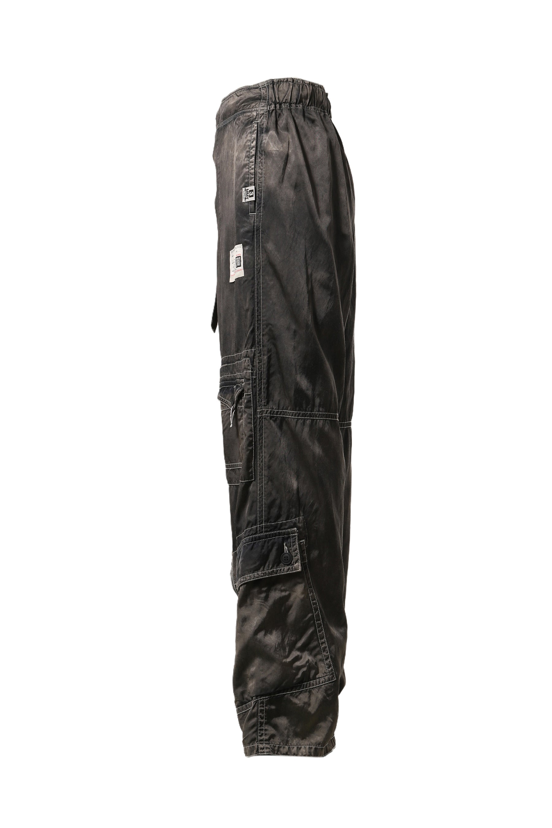 RC TWILL PARACHUTE TROUSERS / BLK