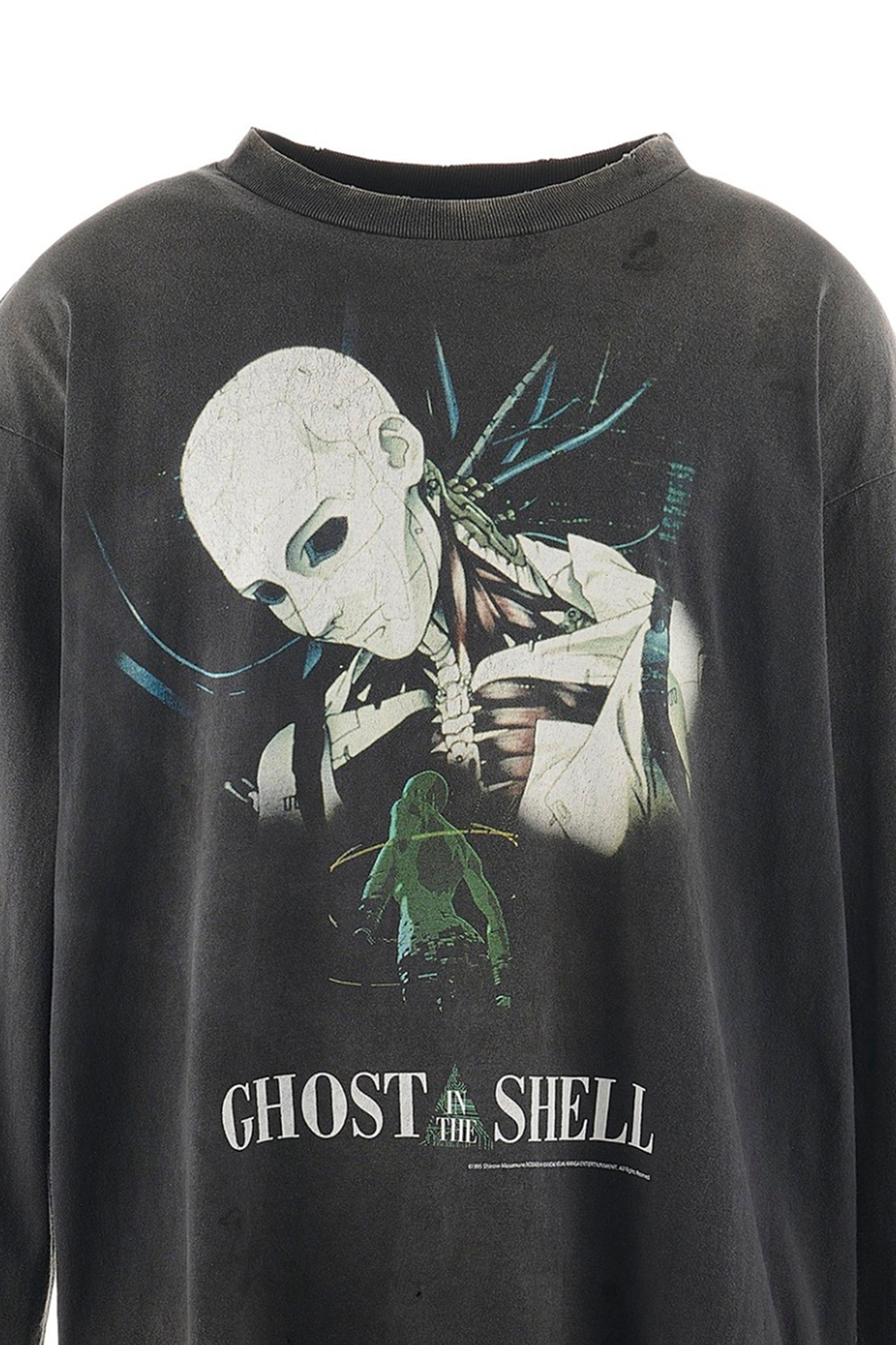 SAINT Mxxxxxx × 攻殻機動隊 FW24 GS_LS TEE/GITS / BLK - NUBIAN