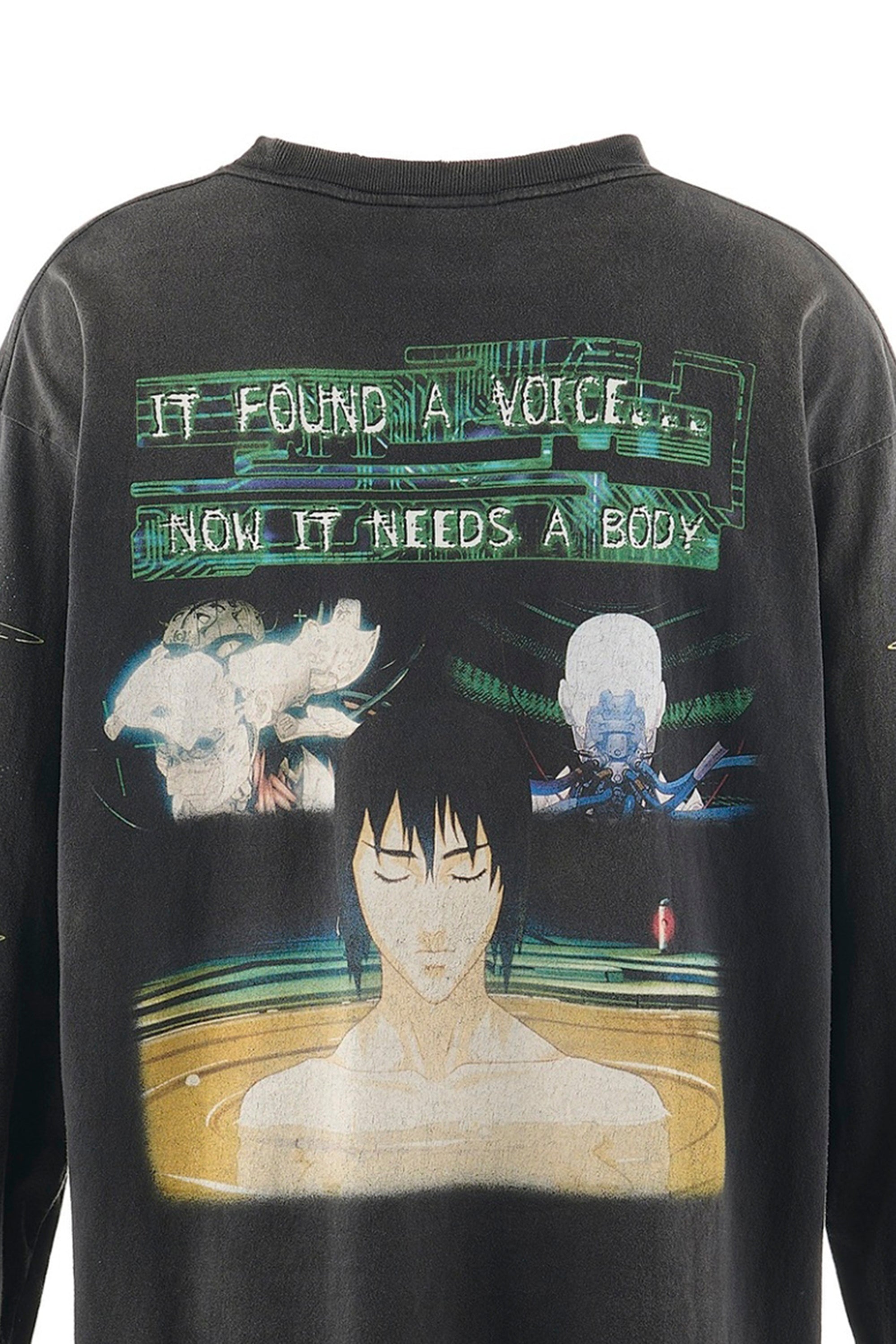 SAINT Mxxxxxx × 攻殻機動隊 FW24 GS_LS TEE/GITS / BLK - NUBIAN