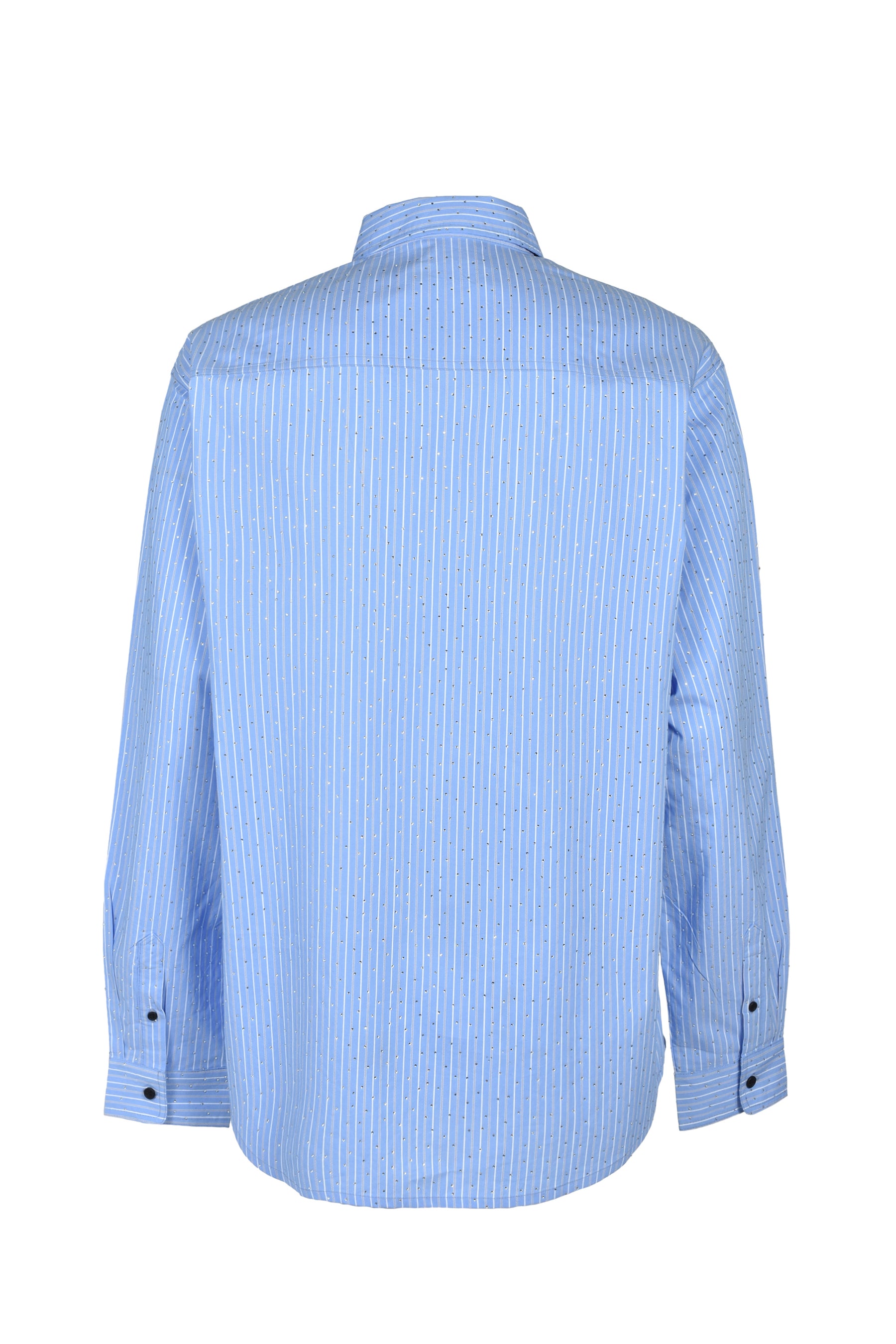 RHINESTONE STRIPE SHIRT / BLU
