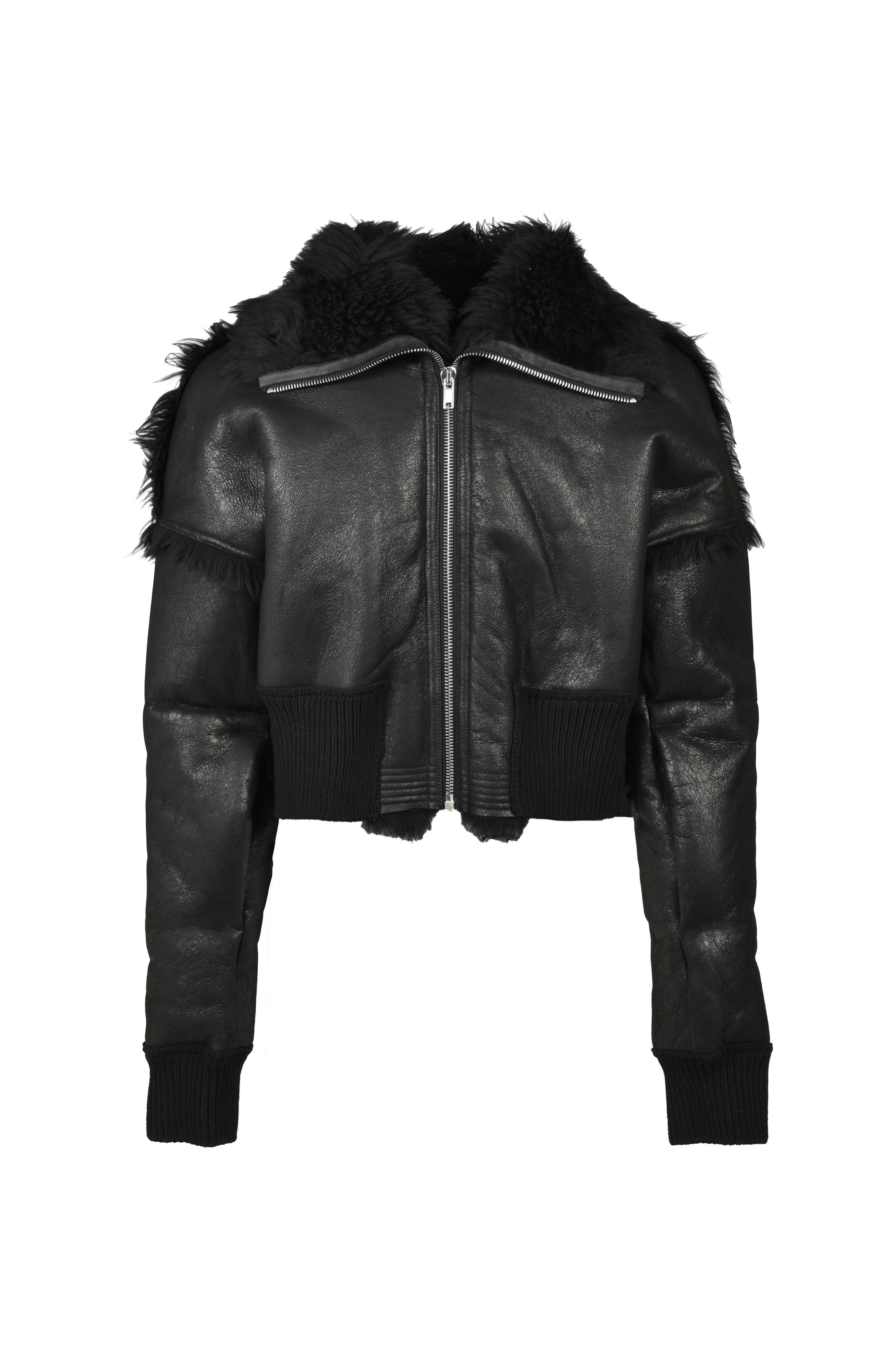 FLIGHT JKT CROPPED / BLK