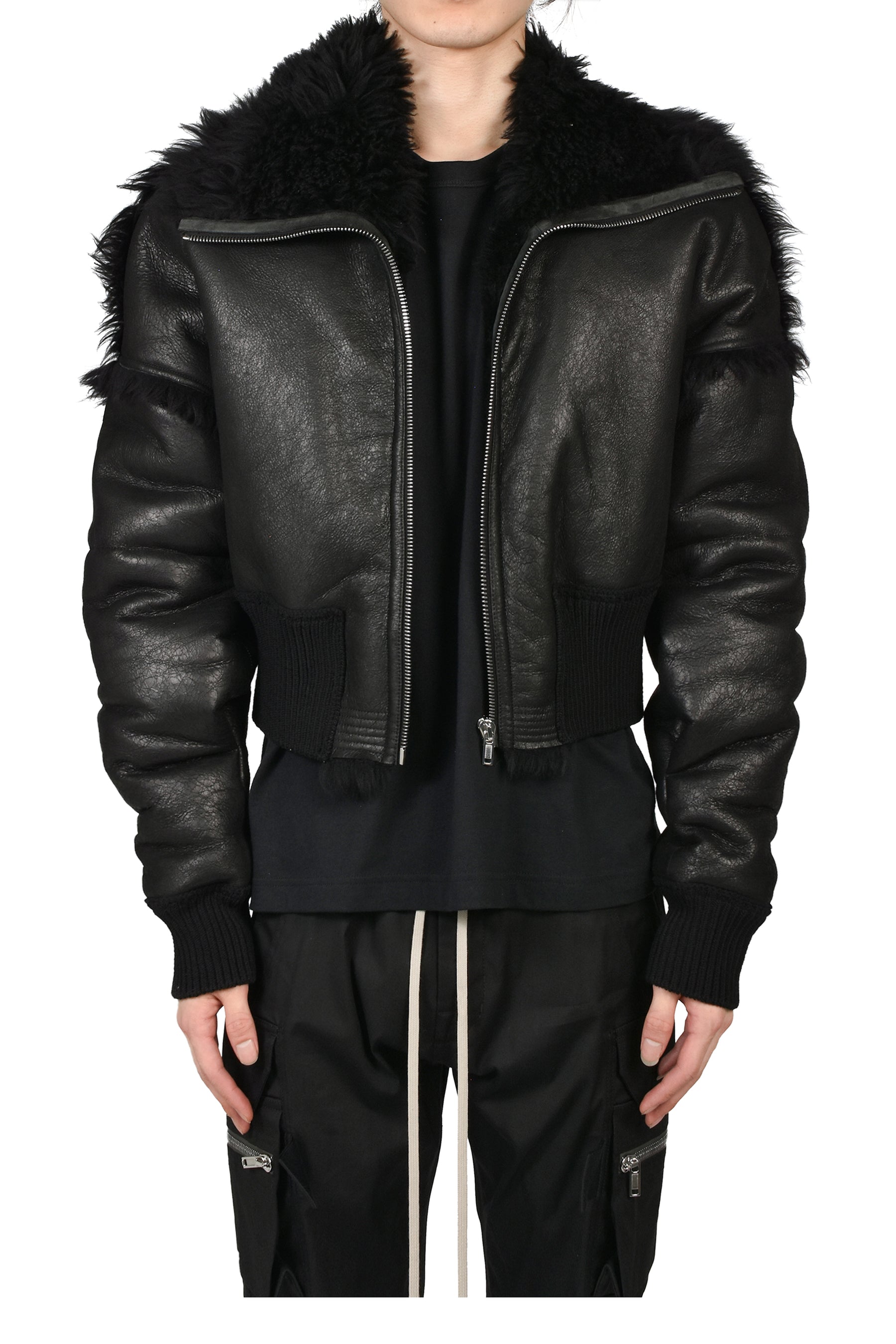 FLIGHT JKT CROPPED / BLK