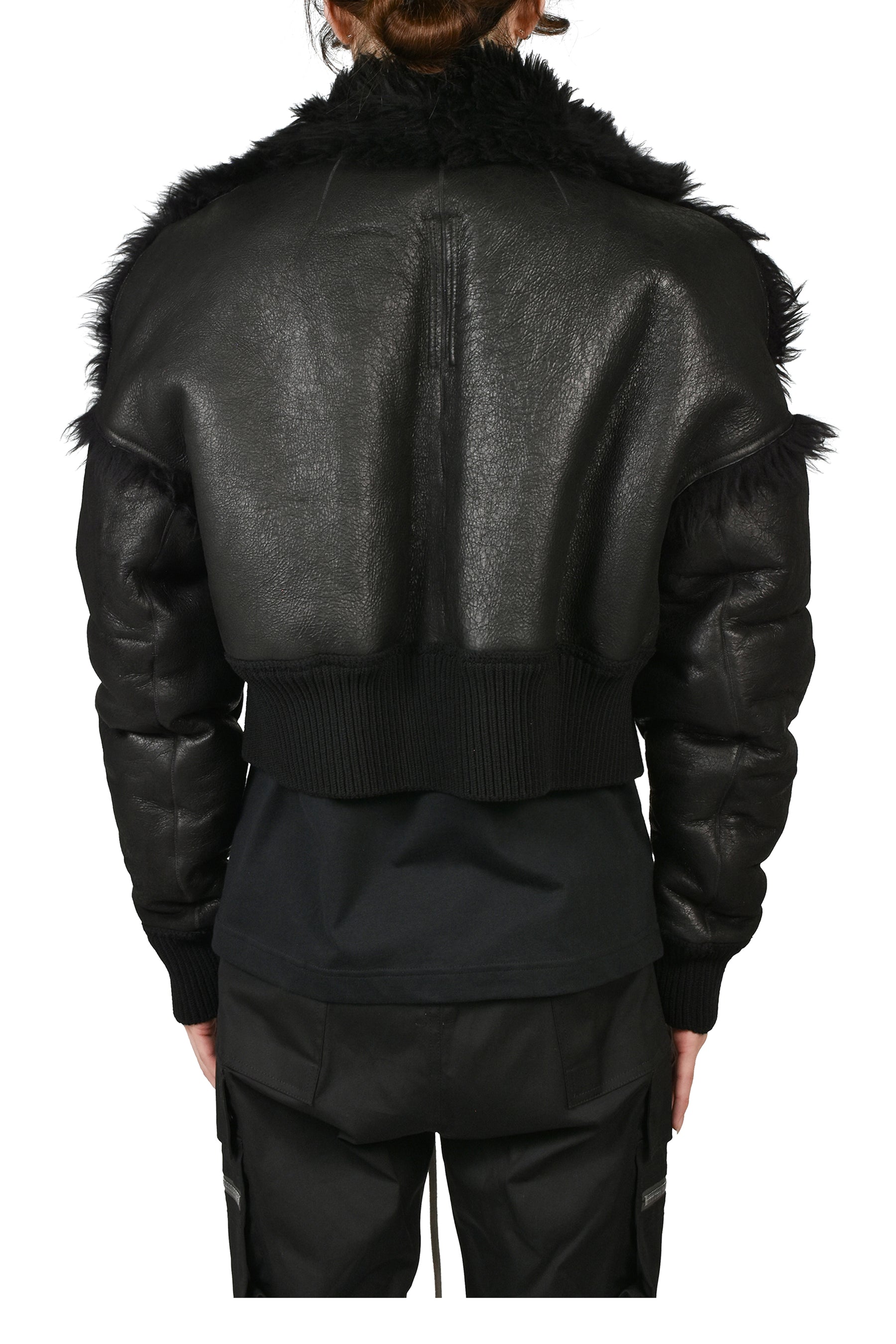 FLIGHT JKT CROPPED / BLK