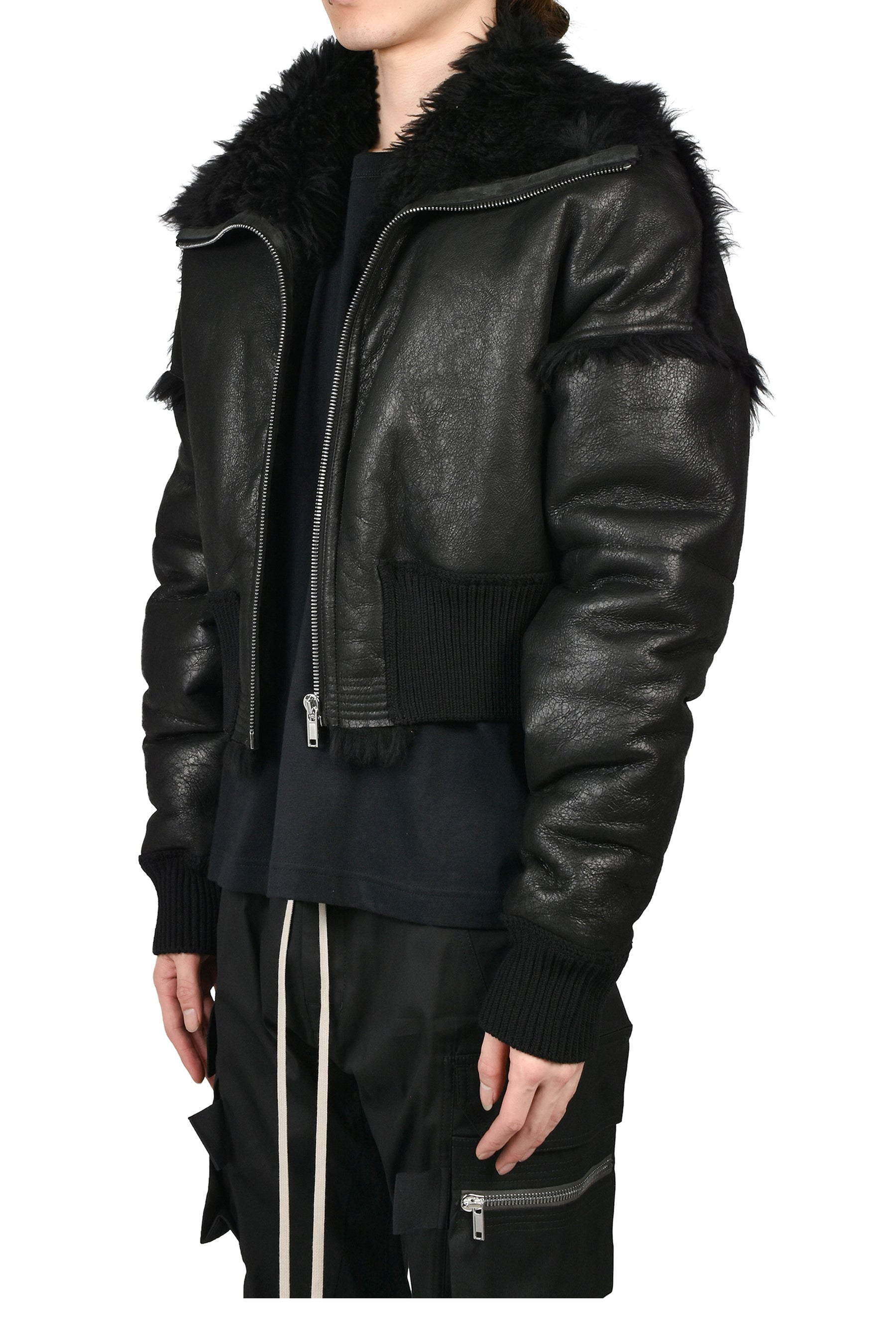 FLIGHT JKT CROPPED / BLK