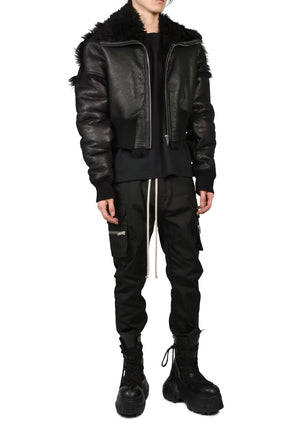 FLIGHT JKT CROPPED / BLK