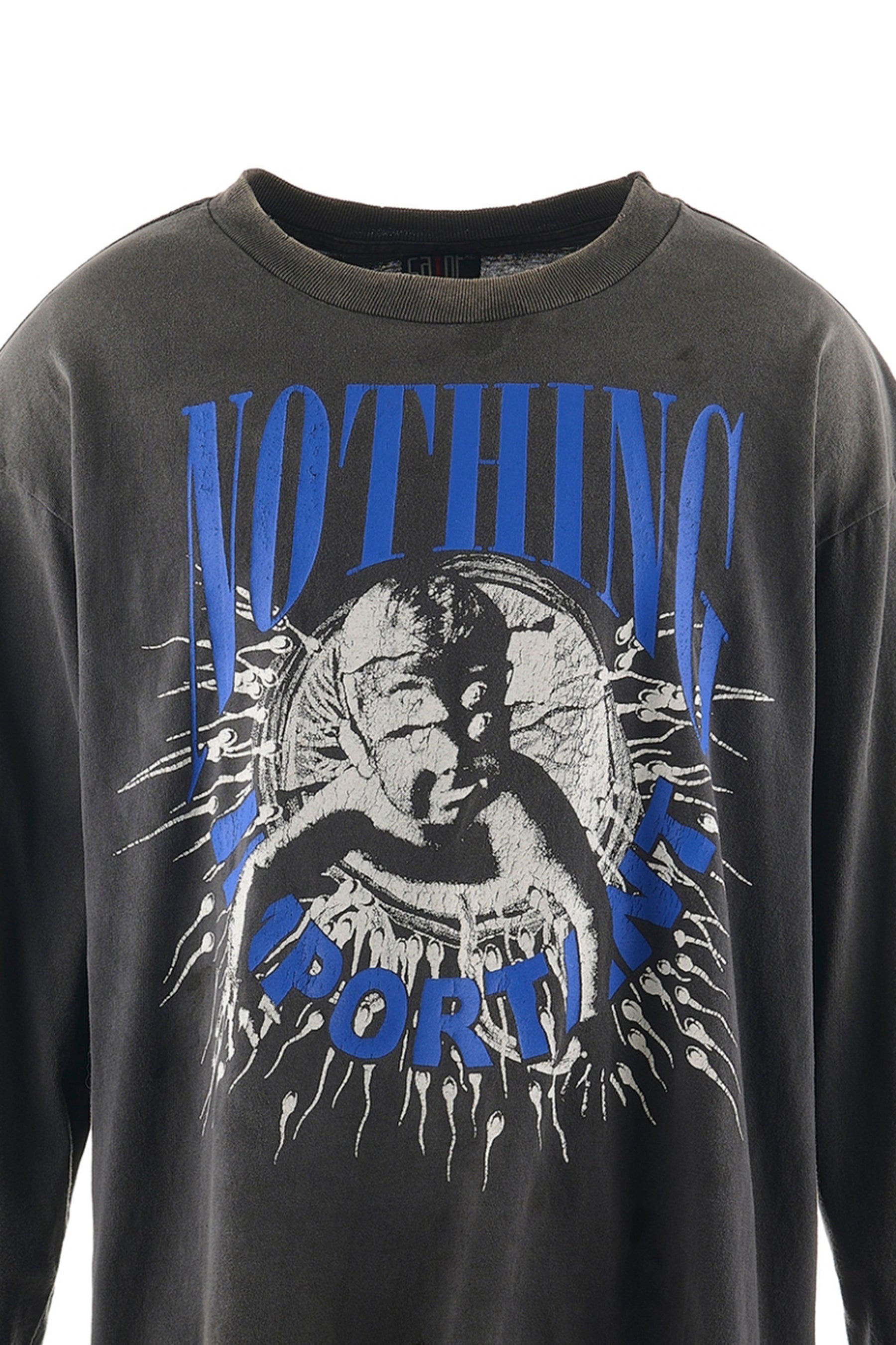 KK_LS TEE/NOTHING IMP / BLK