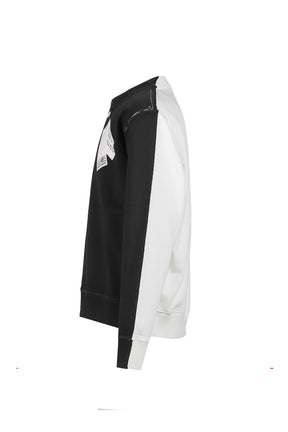 SWEATSHIRT / BLACK WHT