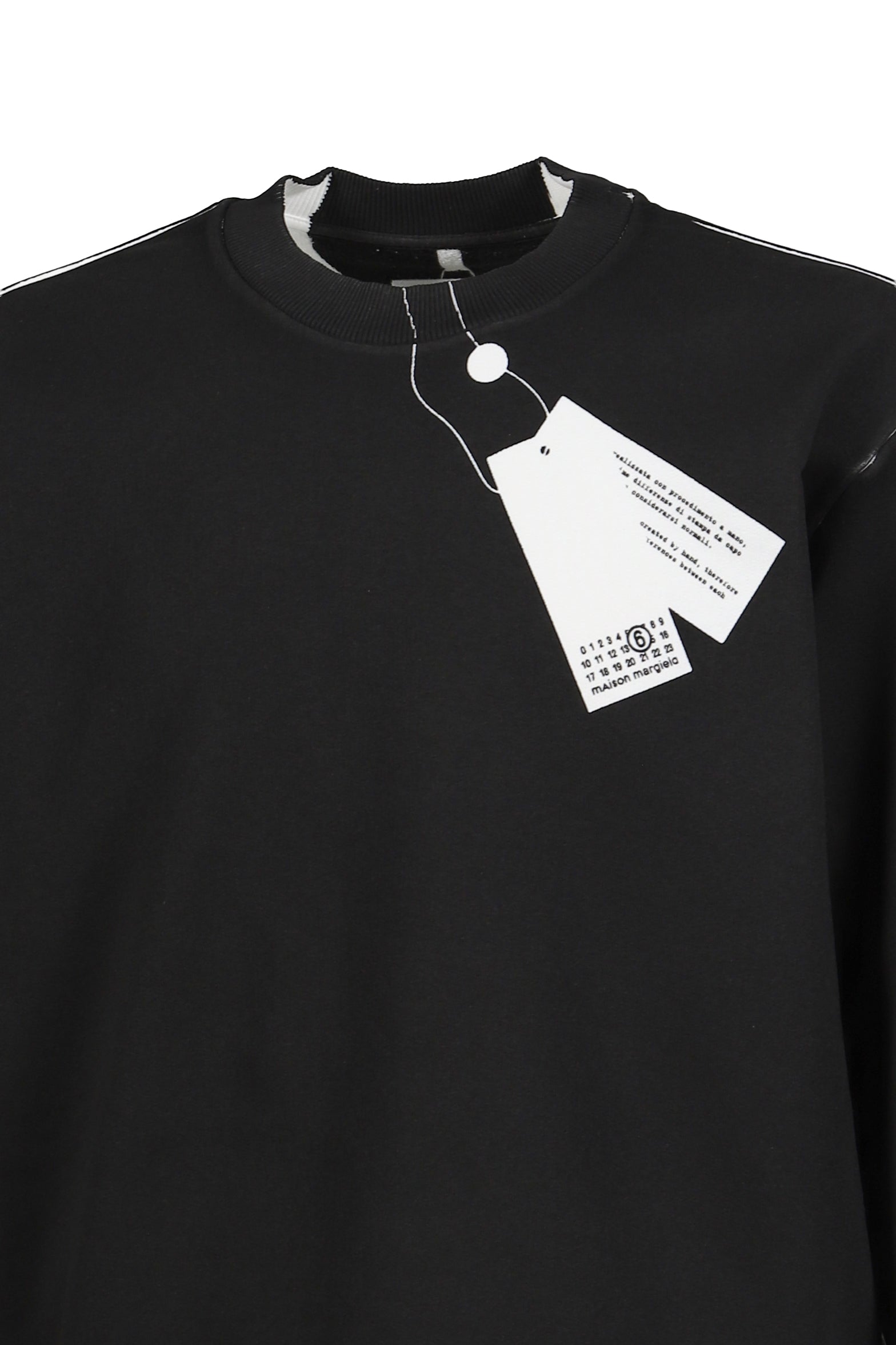 SWEATSHIRT / BLACK WHT