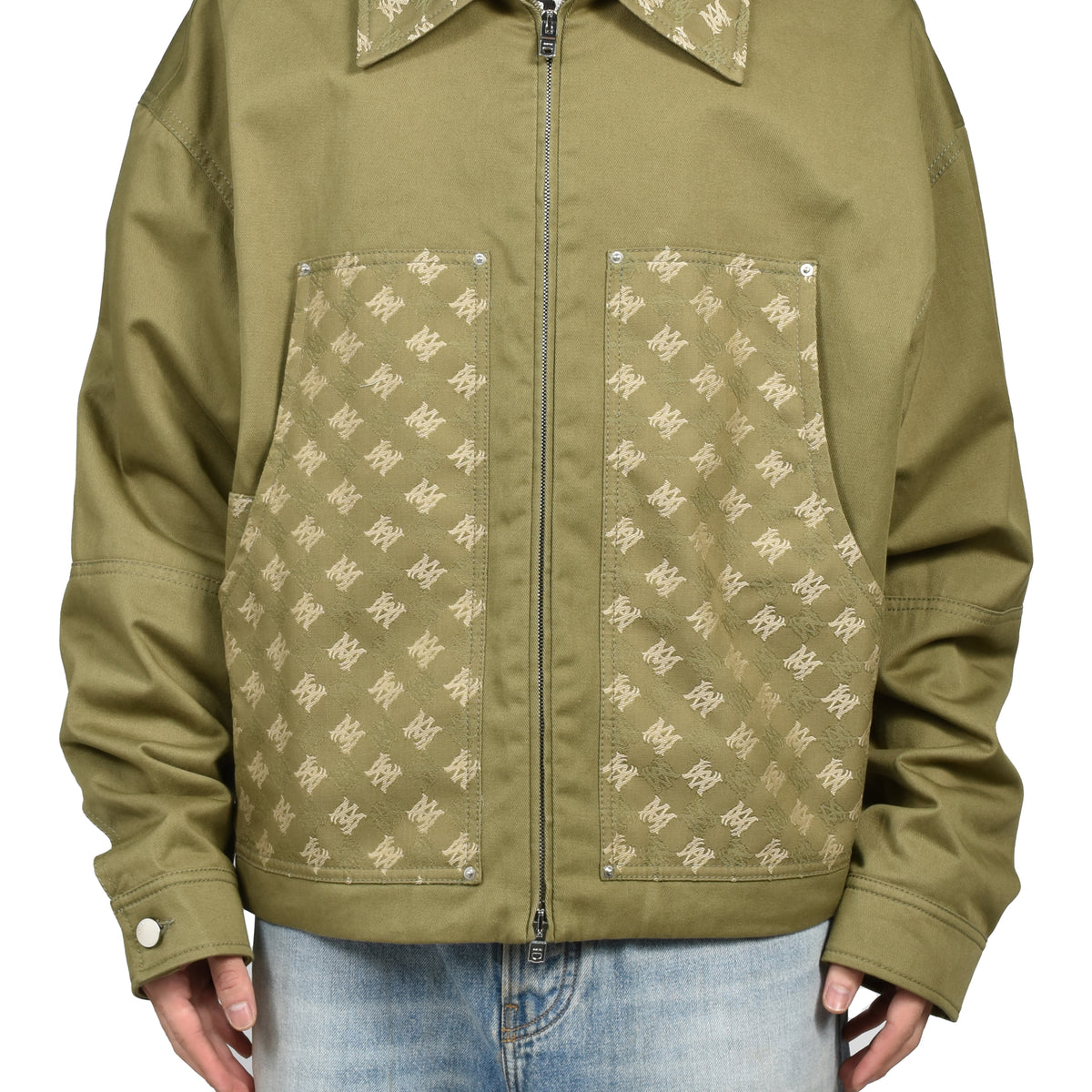 AMIRI アミリ FW26 MA QUAD PANEL COT WORK JKT / THYME - NUBIAN ヌビアン