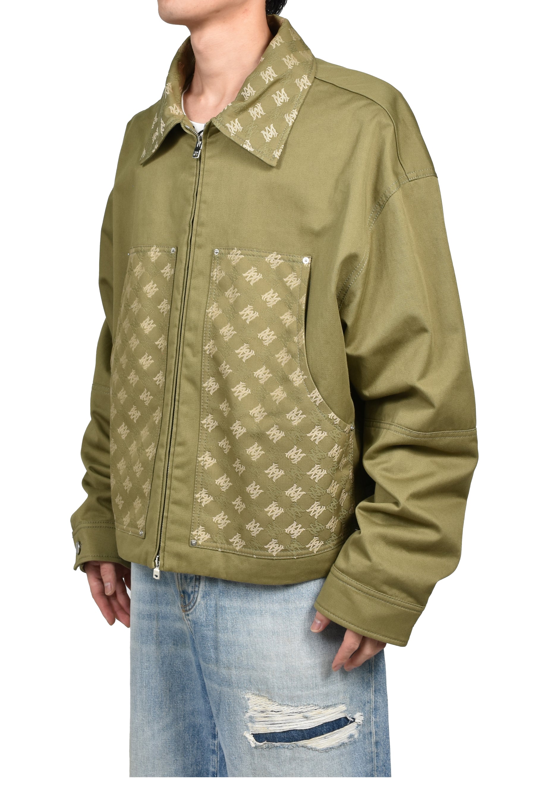MA QUAD PANEL COT WORK JKT / THYME