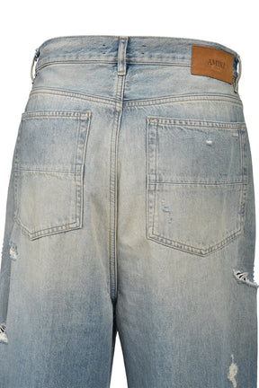 BONES STUDDED BAGGY JEAN / DRIFTWOOD BLUE