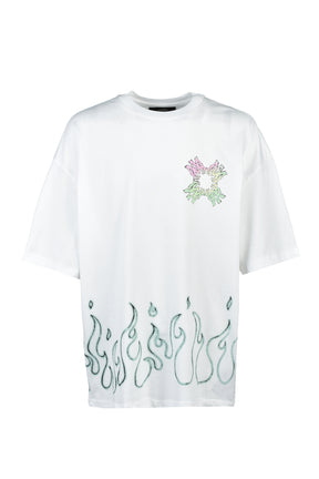 MA QUAD FLAMES LJ SKATE TEE / IVO