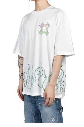MA QUAD FLAMES LJ SKATE TEE / IVO