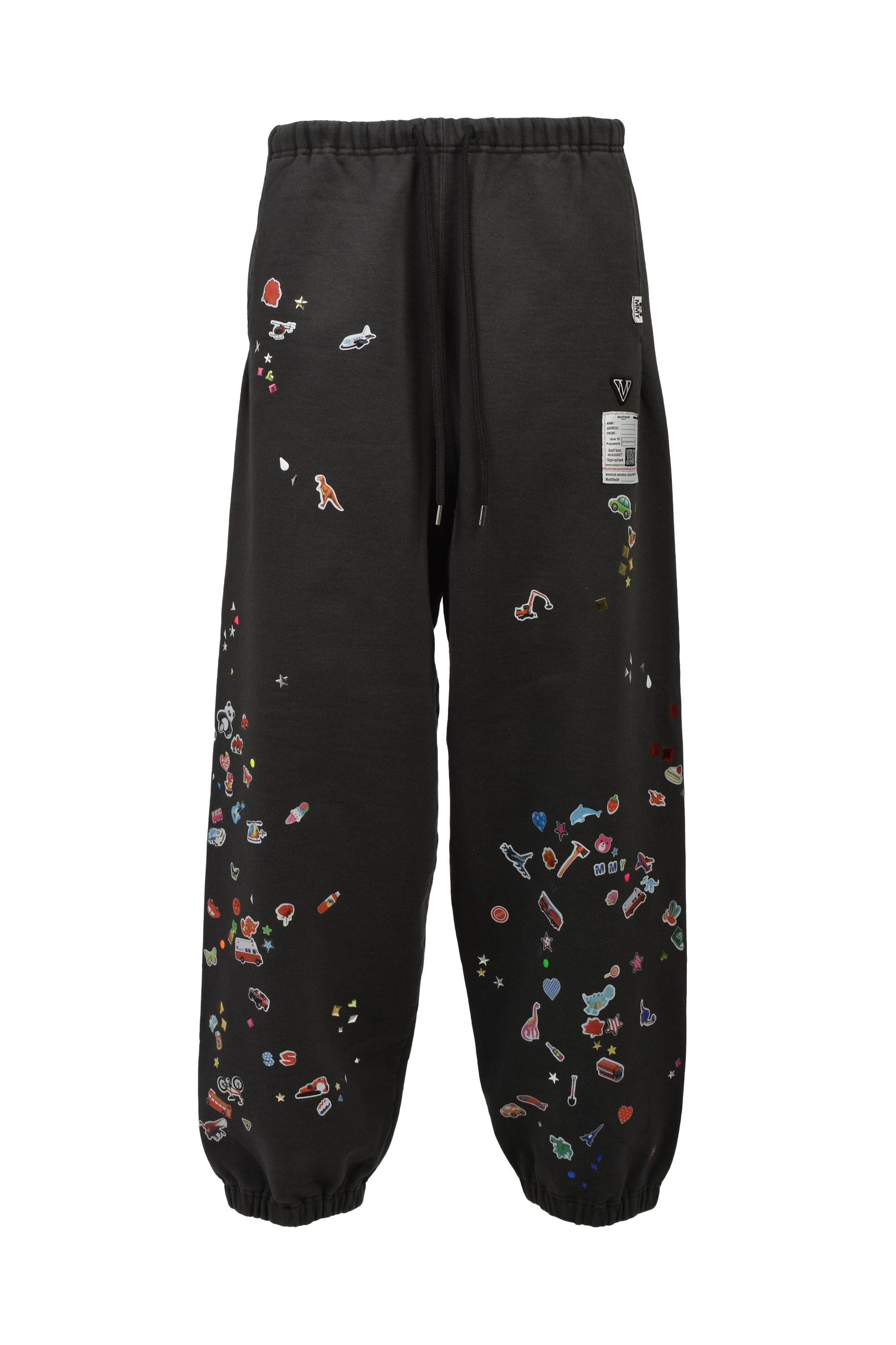 Maison MIHARA YASUHIRO KIDS STICKER PANTS / BLK
