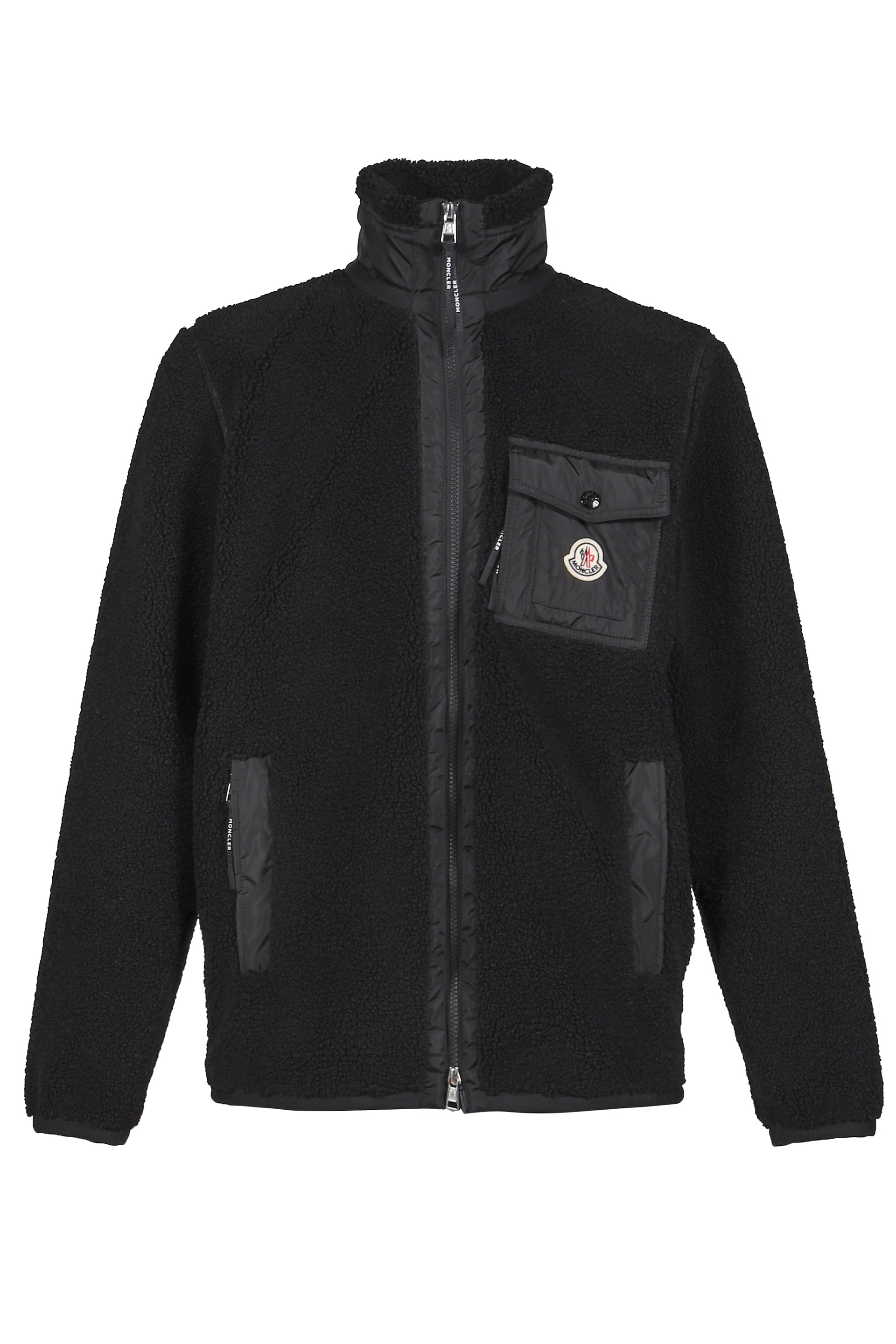 ZIP UP CARDIGAN / BLK