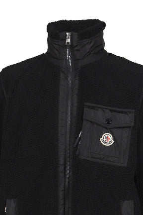 ZIP UP CARDIGAN / BLACK