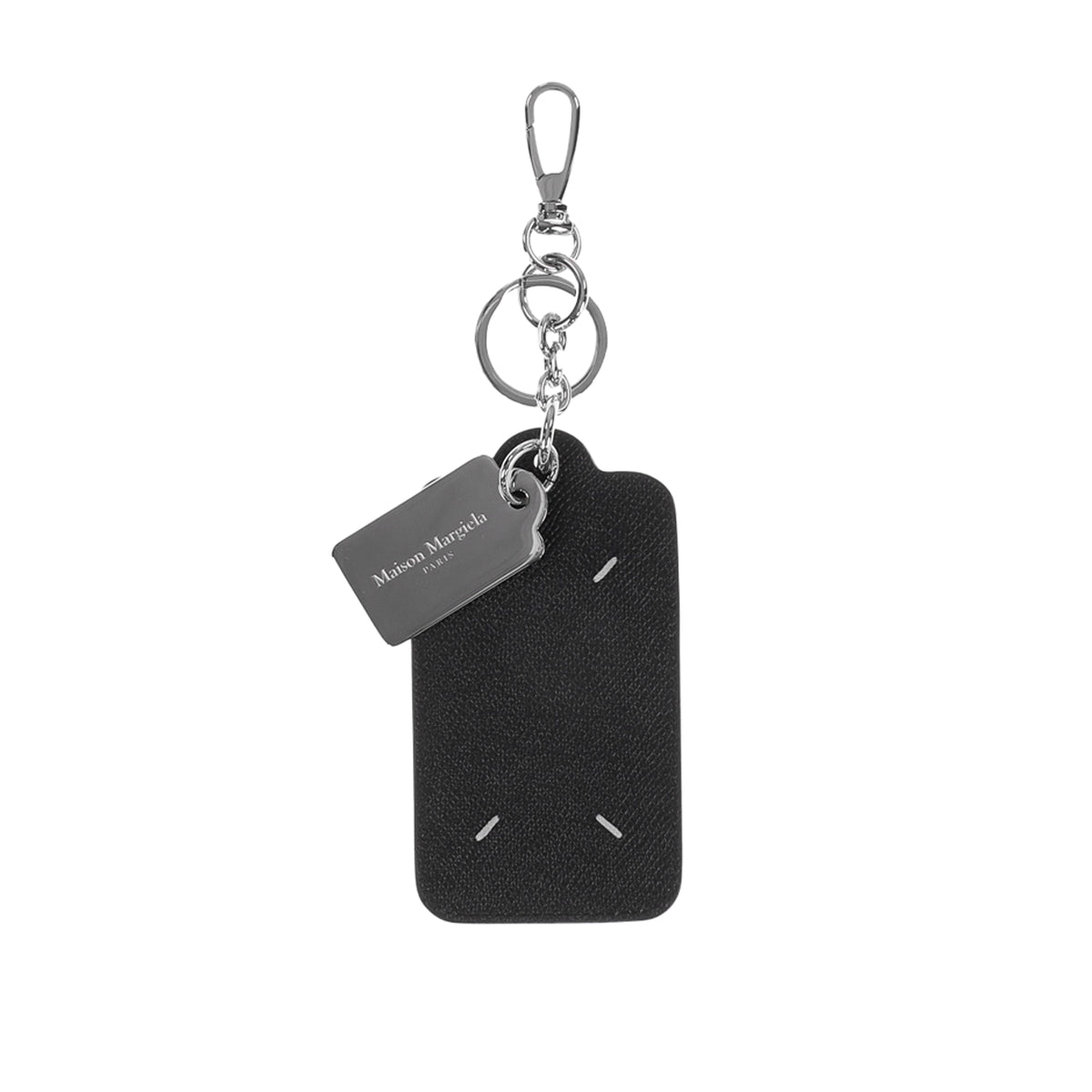 Maison Margiela TAG KEY RING SMALL ブラック Maison Margiela キーホルダー TAG KEY RING WITH SHORT LACE