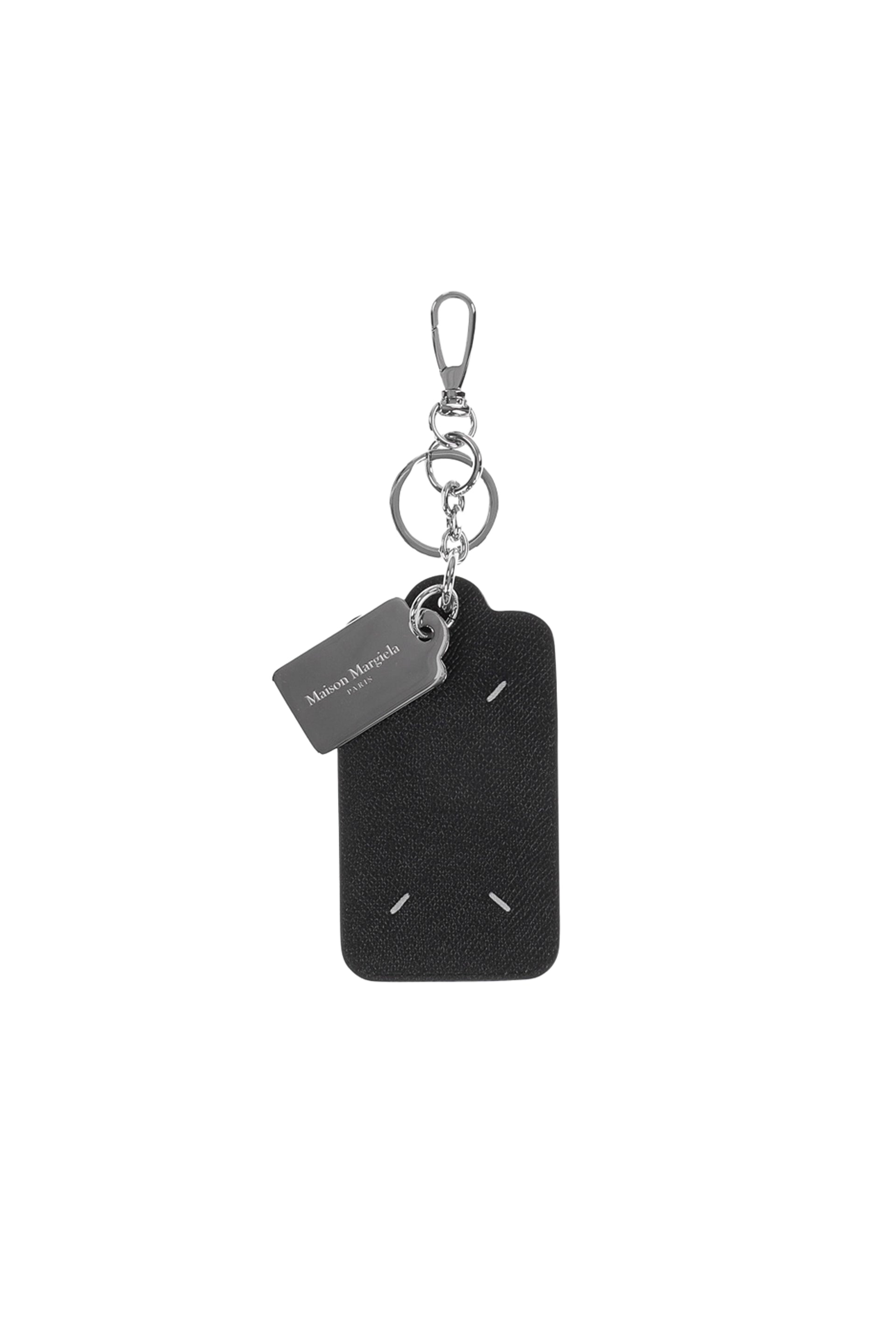 DOUBLE TAG KEYRING AND CARD HOLDER BIG / BLK
