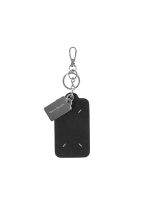 DOUBLE TAG KEYRING AND CARD HOLDER BIG / BLK