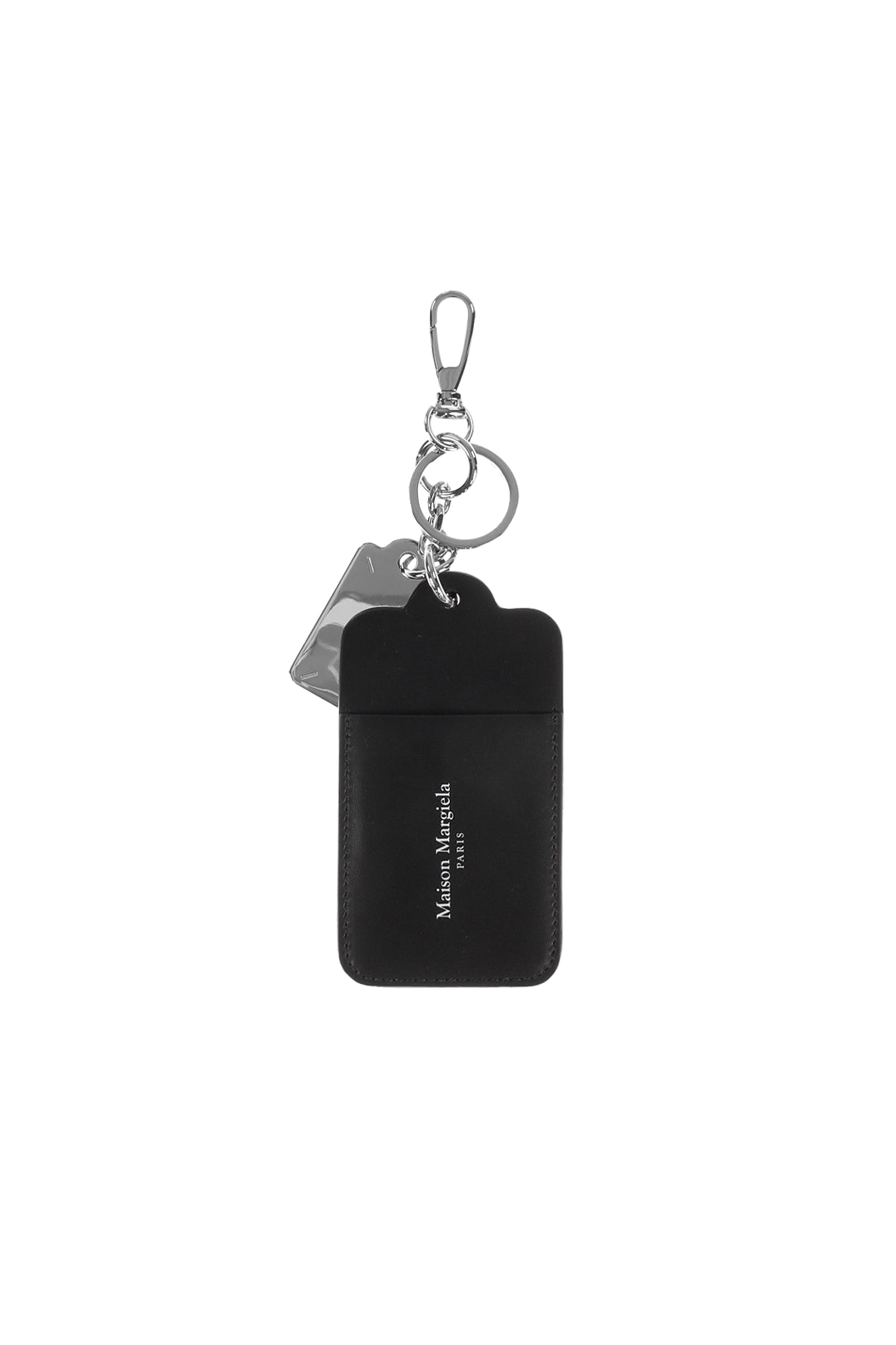 DOUBLE TAG KEYRING AND CARD HOLDER BIG / BLK
