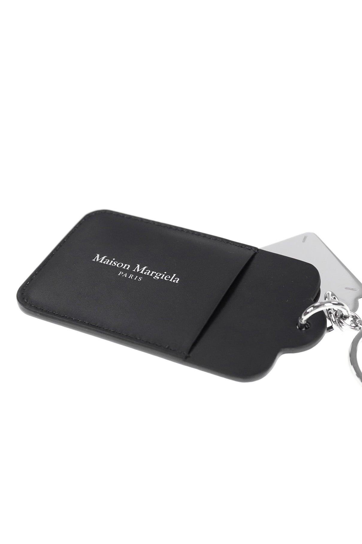 DOUBLE TAG KEYRING AND CARD HOLDER BIG / BLK