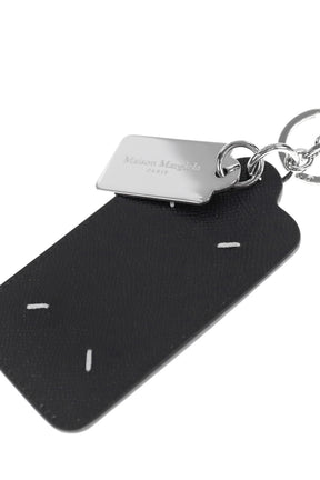 Maison Margiela TAG KEY RING SMALL ブラック Maison Margiela キーホルダー TAG KEY RING WITH SHORT LACE