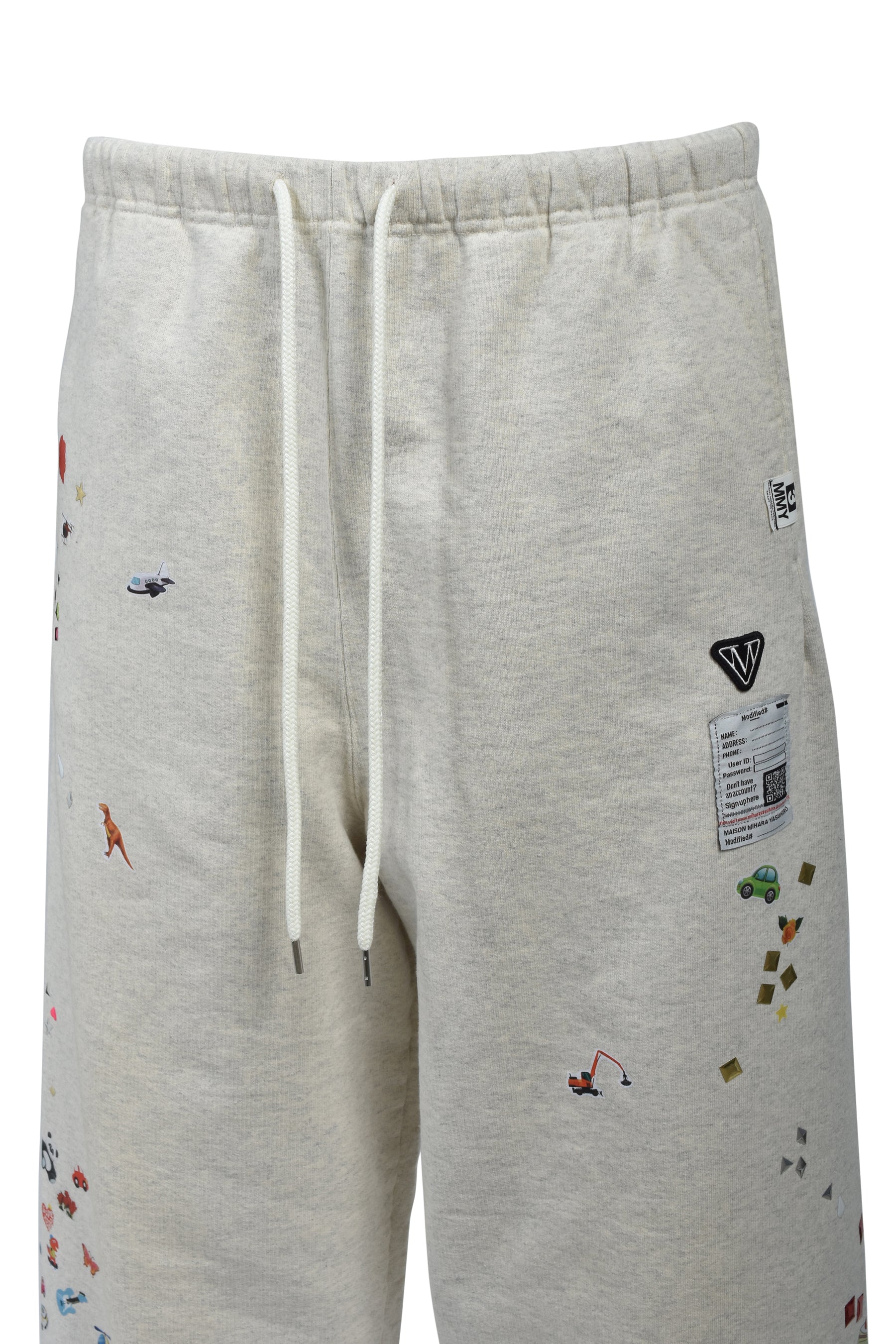 Maison MIHARA YASUHIRO KIDS STICKER PANTS / WHT